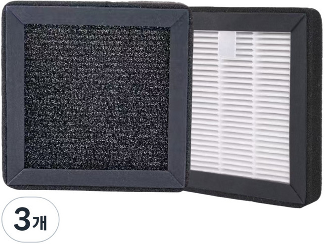 대한우리필터 오아 퓨어 공기청정기 OA-AP005 호환 필터, 3개, 헤파필터