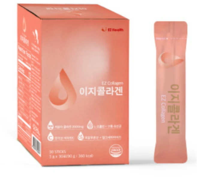 프리미어 콜라겐 섬유소 영국산 저분자 2000mg, 2통, 90g - 쿠팡