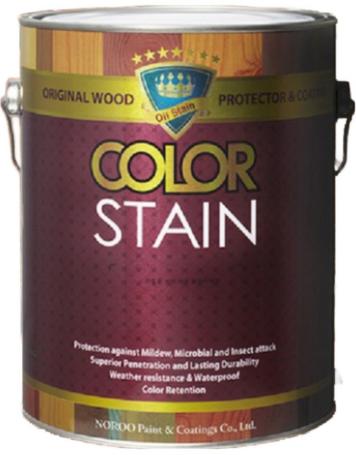 노루페인트 곰팡이방지 목재보호용 올뉴 칼라스테인 무광 3.5L, 투명, 1개