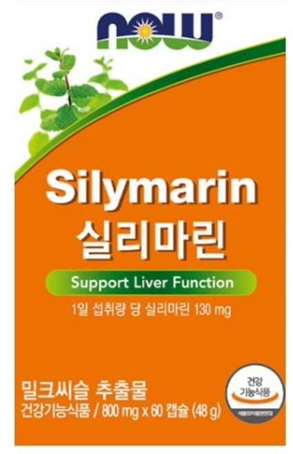 [선물박스+쇼핑백] 나우푸드 실리마린 60캡슐 선물세트, 60정, 4개