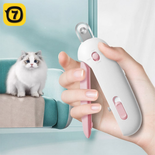 애견미용가위 고양이발톱깎기, 1개, 붉은색(QW1744)