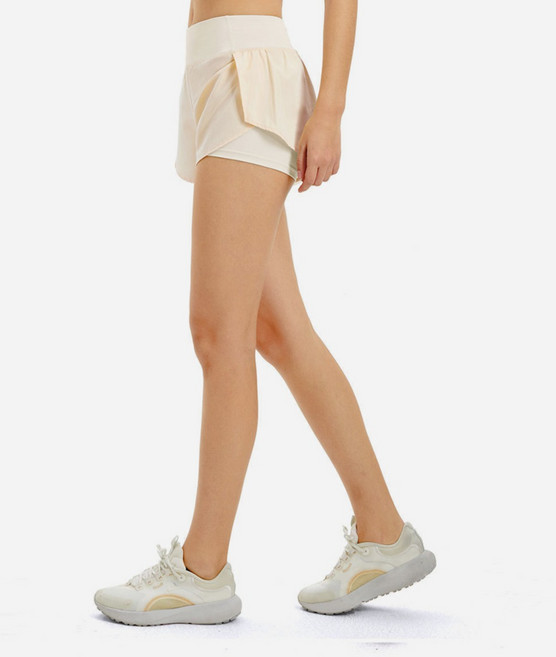 후암마켓 여성용 피트니스 투인원 쇼츠 포켓 레깅스 반바지