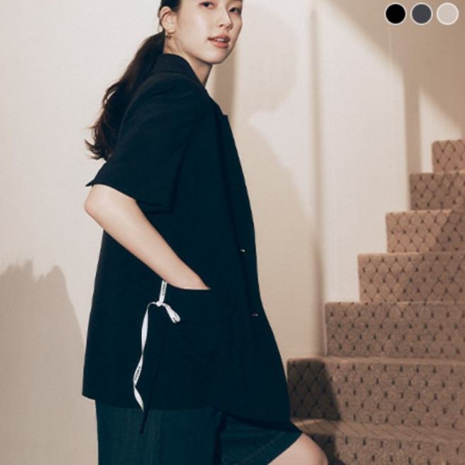 [바이브리짓] (런칭가 59 900원) (26SS) 링클프리 반팔 자켓