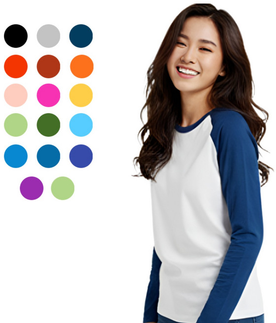 티창고 프리미엄 순면 나그랑 긴팔티 무지티셔츠 남녀공용 레글런 빅사이즈 단체복 면 작업복