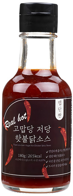 고맙당 저당 핫불닭소스, 180g, 1개