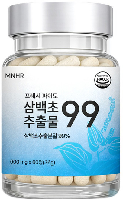 만년해로 삼백초 추출물 99 퀘르세틴 브로멜라인 100% 국내산 식약청 HACCP 인증 정품, 6개, 60정