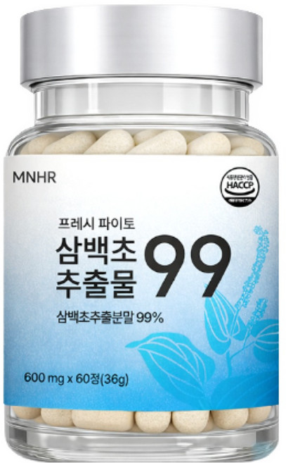 만년해로 삼백초 추출물 99 퀘르세틴 브로멜라인 100% 국내산 식약청 HACCP 인증 정품, 1개, 60정