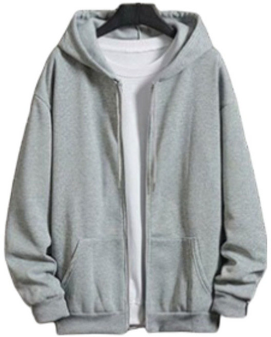 루베토 얇은 오버핏 후드집업 남녀공용