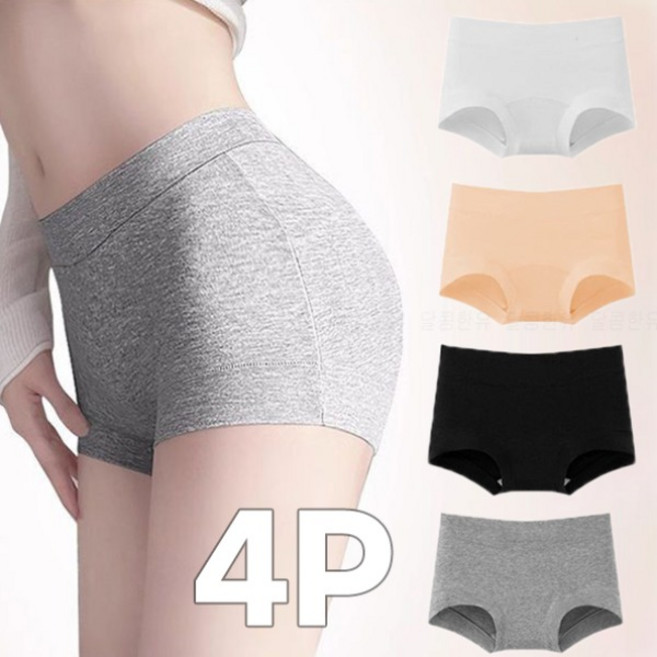 달콤한유 여성 하이웨스트 세미 사각 면팬티 코튼 데일리 속옷 JQL140