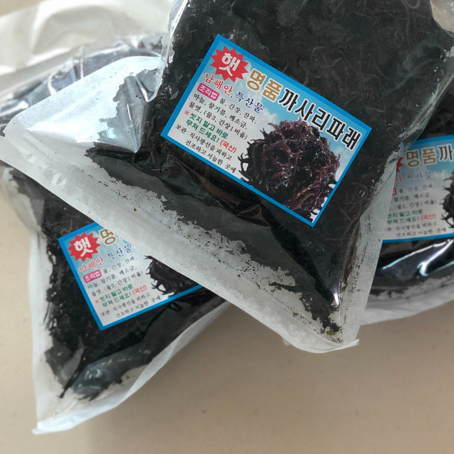 남해안 햇 까사리파래 건파래 마른파래 지퍼백포장, 60g, 2개