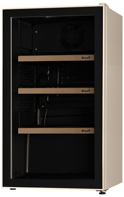 미소프 소형 쇼케이스 냉장고, KRCE-HQ98 크림