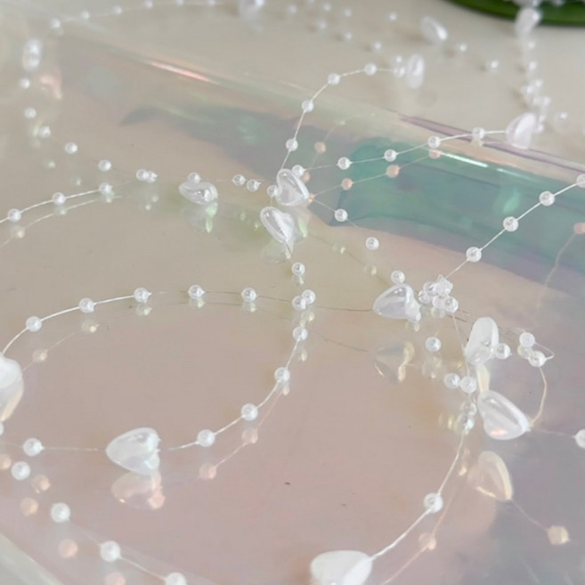 비즈 스트링 하트 구슬