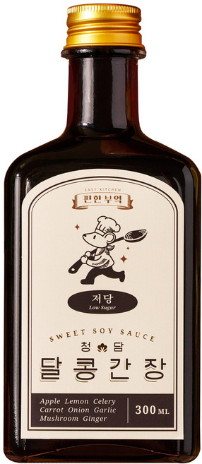 (저당) 국산 수제 저염 만능 맛간장 달콩간장 저당, 1개, 300ml