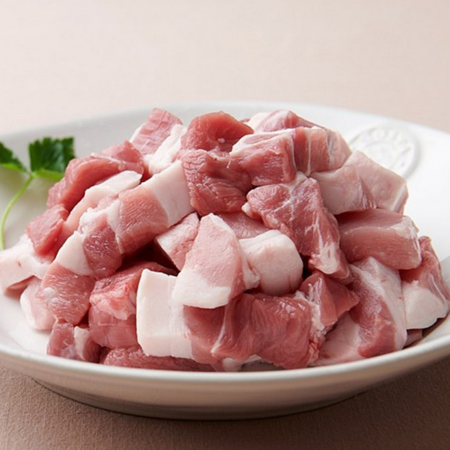 [농협안심한돈][냉장] 국내산 돼지 삼겹살 500g 바베큐 구이 수육용 통삼겹 찌개용