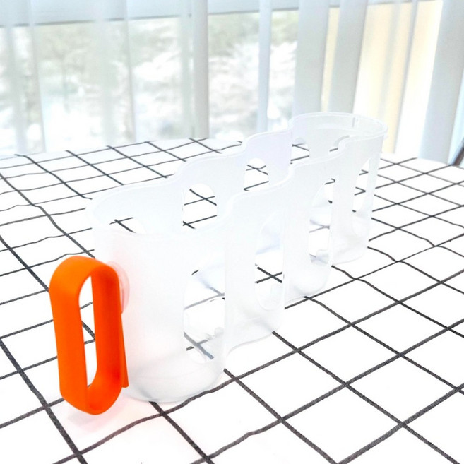 아르앤유 냉장고 캔 음류수 정리 수납 4구 홀더 트레이, 1개