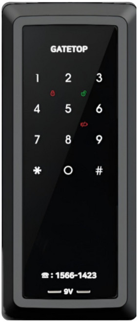 게이트탑 샷시문 전용 도어락 G800 번호전용 고객직접설치