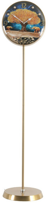 데코스토리 그림있는 시계 돈나무 코끼리 스탠드시계 더커진 스탠딩시계 풍수에 좋은 오리지널 코너시계