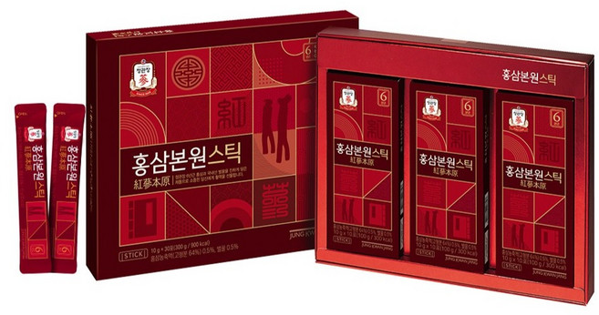 정관장 홍삼본원스틱 6년근홍삼 선물세트, 10g, 60개