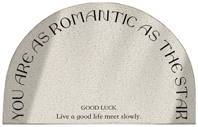 포디뉴 현관 반원 코일 매트, 1개, M