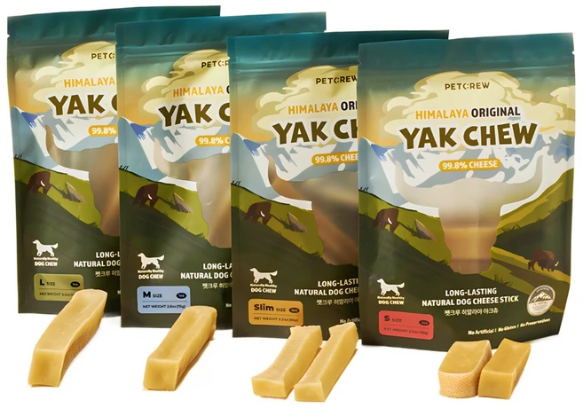 펫크루 야크우유 100% 히말라야 야크츄 L, 1개, 100g - 쿠팡