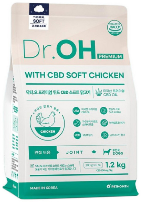 닥터오 더리얼 소프트사료, 6개, 1.2kg, 닭