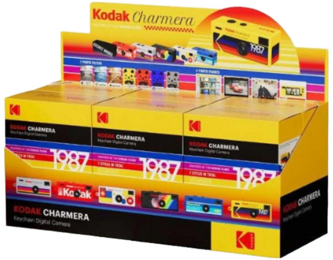 [공식정품] 코닥 차메라 키링 디지털 카메라 (종류랜덤 / 메모리카드 선택), 차메라 단품