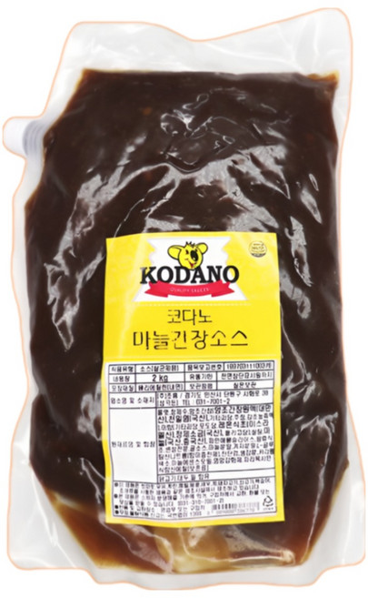 코다노 마늘간장소스 2KG BOX, 5개