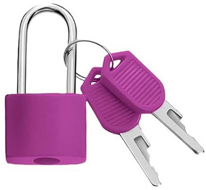 미즈코스 미니 긴 자물쇠 다이어리 사물함 캐비넷 여행용 열쇠 소형 자물통 락커