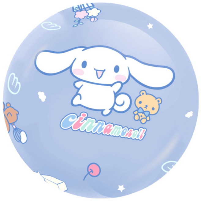 캐릭터 탱탱볼 에어볼 아기공 공놀이 1+1, 산리오_시나모롤_블루, 1개