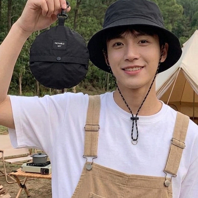 매무시 접이식 포켓 버킷햇 어부모자