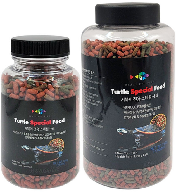 레인보우 거북이 스페셜푸드 1000m+250ml, 1개, 1250ml