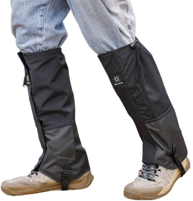 롱스패츠 발목토시 트래킹 등산, 블랙