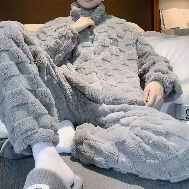 THE G&G남성 극세사 수면잠옷 상하의 파자마세트