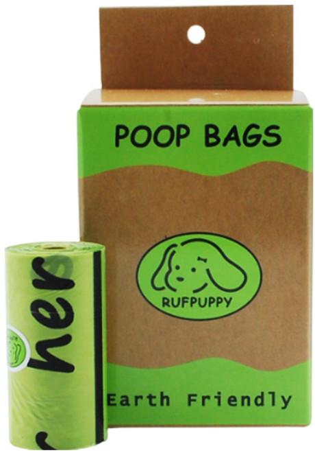 도그팜 강아지 배변봉투 케이스 + 리필봉투, 1세트, 60개입, 그린