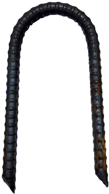 (주)다온네이쳐 야자매트고정핀 코아네트고정 U자형 철근핀 지름1cm 총길이43cm 야자수매트, 철근, 1개