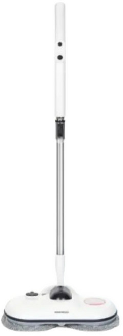 [극세사기모패드] 대우 무선 물걸레청소기 물분사 무선걸레, 화이트, DEX-WC130