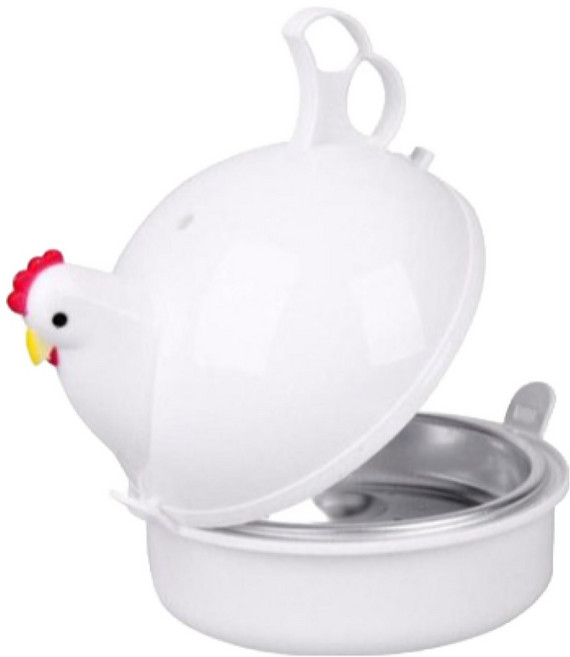 전자렌지용 꼬꼬닭 계란찜기 완숙 반숙 계란삶기, 꼬꼬계란찜기, 1개