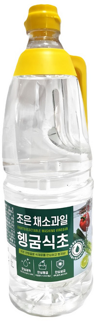 조은 채소헹굼 과일세척 세정식초 가정용, 5개, 1.8L