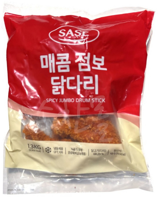 사세 매콤 점보 닭다리, 1.3kg, 2개