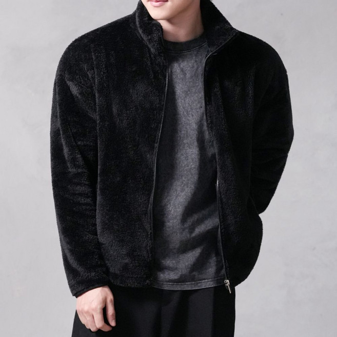 어깨패드가 들어간 특허 남자 플리스 후리스 집업 자켓 점퍼 디바라 시그니처 수트 남자 어깨뽕