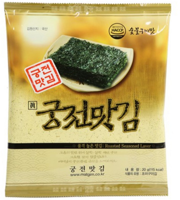 궁전맛김 조미 전장 맛김, 20g, 10개