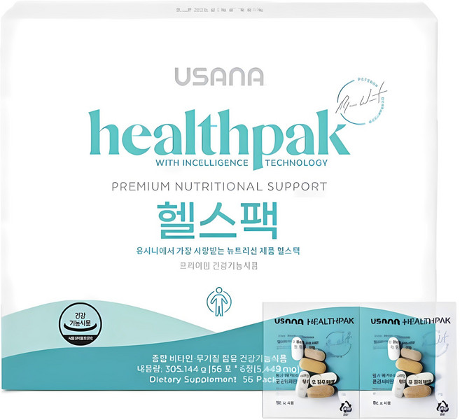유사나 헬스팩 인셀리전스 멀티비타민 종합비타민 5449mg x 56개입, 1회분, 1개