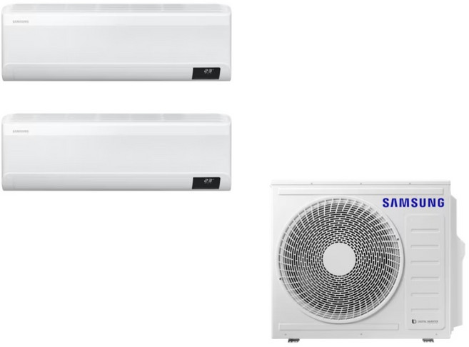 삼성 1등급 무풍 벽걸이 에어컨 올인원 2in1 조합형 6평/8평/10평/13평/15평/23평 ND, 매립배관형, 8평+10평
