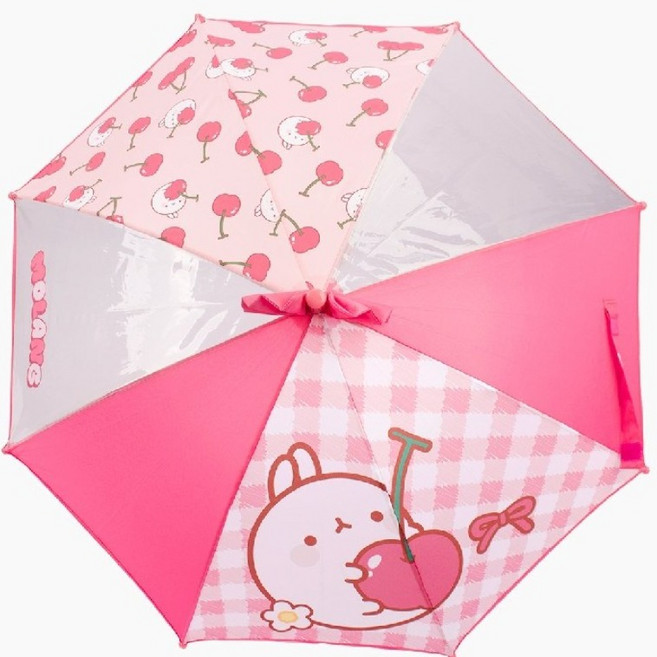 몰랑이 체리 우산 어린이 우산 아동 투명 우산 살대길이 47cm