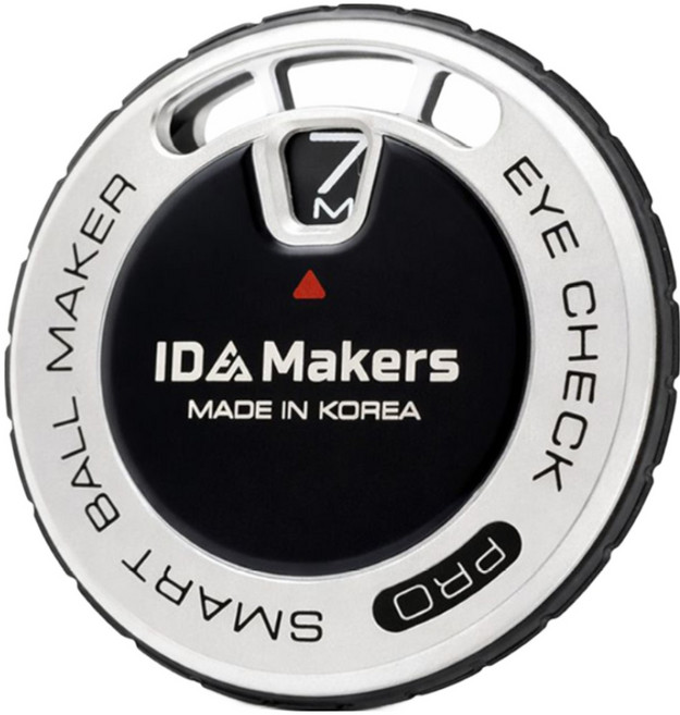 아이체크 프로 거리측정 볼마커 + 클립 골프 선물 세트, 1세트, 퓨어실버