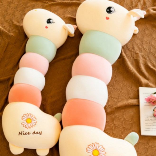 이리야 아기쿠션 옆잠배게 유아 롱 바디필로우 모찌 애착인형, 1개, 기린쿠션