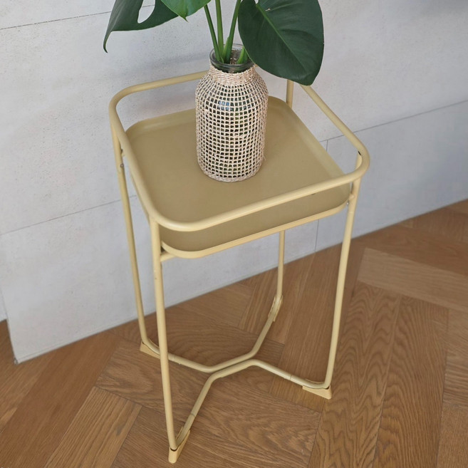 인더프레임 스틸 하이 플랜트박스 원룸가구 수납선반 화분받침대 스틸받침대 스틸가구 DIY가구 화분스탠드 인테리어스탠드, 1단, 블랙