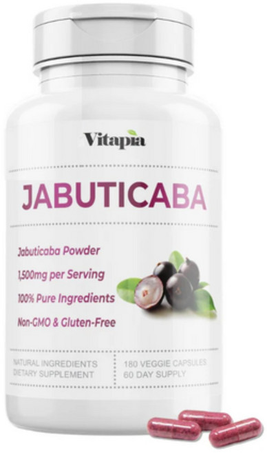비타피아 자부티카바 150mg 90정 180정 슈퍼 리주비네이터 항산화 콜라겐 호흡기 생리활성 섬유질 장건강, 2개
