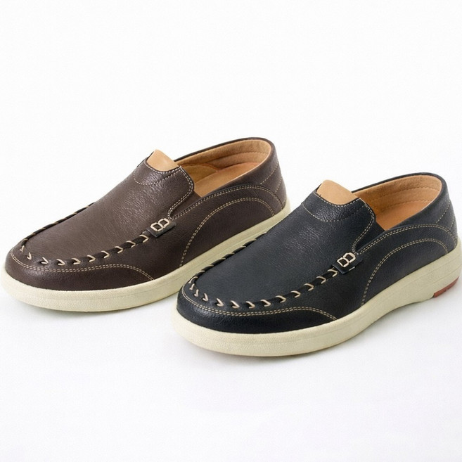 [모피어스]소가죽 스티치 밴딩 케주얼 남성 구두 로퍼 BKHB8020