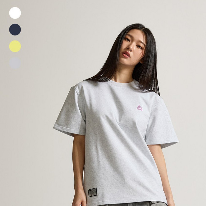 알비엑스 남녀공용 오버핏 그래픽 티셔츠 트레이닝 비침없는 두꺼운 반팔티